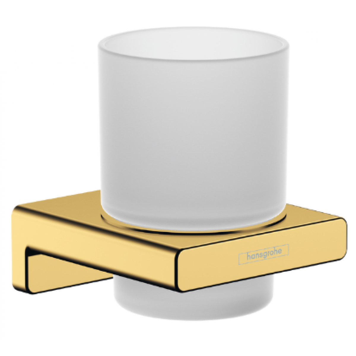 Hansgrohe 41749997 AddStoris 牙刷筒 - 拋光金色，壁掛式